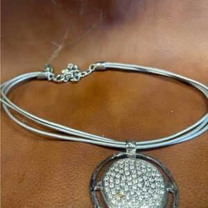 Elegant Silver Pendant Necklace with Earrings included - Chico Necklace